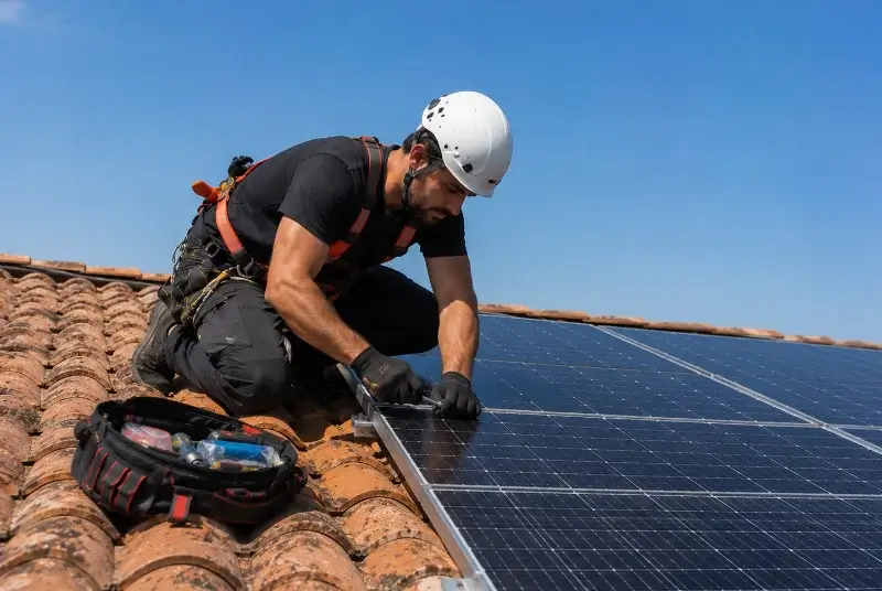 Maintenance et monitoring de panneaux solaires au Touvet