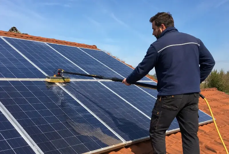 Nettoyage et entretien de panneaux solaires au Touvet